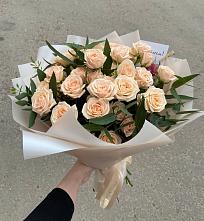 Букет Кремовые розы Латте в Новосиле