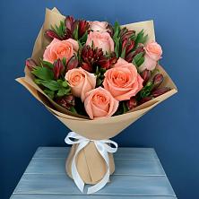 Букет цветов из:  Розы и Альстромерии в Новосиле